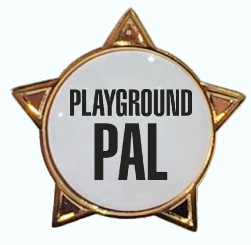 PLAYGROUND PAL titled star badge